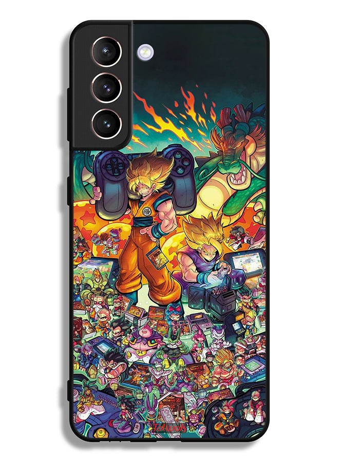 Tolwak Samsung Galaxy S21 Plus 5G Protective Case Cover Gamer Art Doodles - Image 3