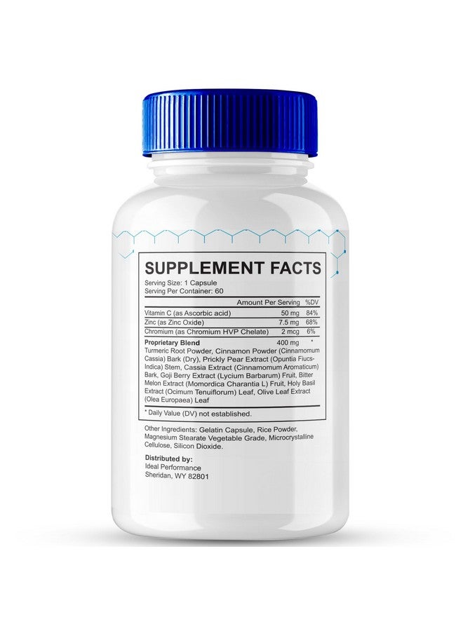 IDEAL PERFORMANCE Gluctose Pills Advanced Blood Support Formula Supplement, Gluc Tose Blood Capsules - Maximum Strength, Gluctose Aid All Natural Formula Pills, Gluctose Capsules Blood Support Reviews (60 Capsules) - Image 2