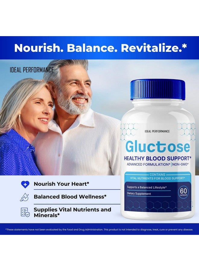 IDEAL PERFORMANCE Gluctose Pills Advanced Blood Support Formula Supplement, Gluc Tose Blood Capsules - Maximum Strength, Gluctose Aid All Natural Formula Pills, Gluctose Capsules Blood Support Reviews (60 Capsules) - Image 5