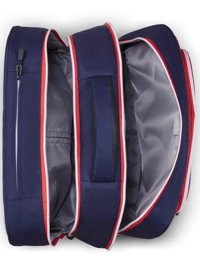 DELSEY Paris Back To School (2025) 4-Double Wheeled Horizontal Trolley Bag – Blue Printing - Image 4