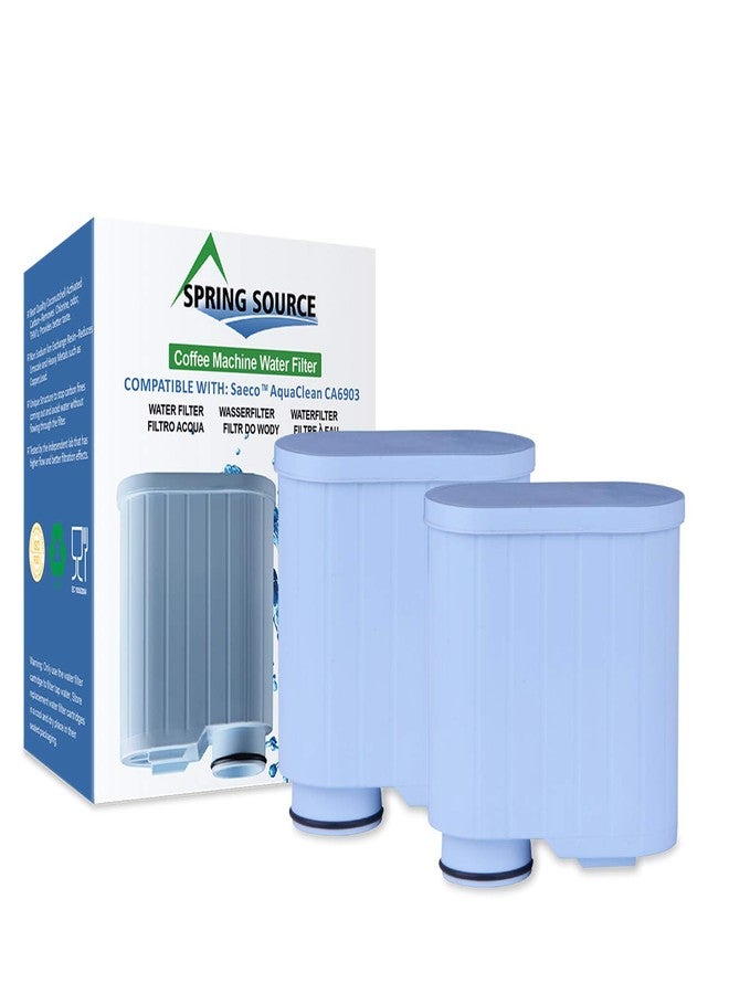 Spring Source عبوة من قطعتين من فلاتر مياه ماكينة القهوة Spring Source CMF009، متوافقة مع Philips Saeco AquaClean CA6903 - Image 1