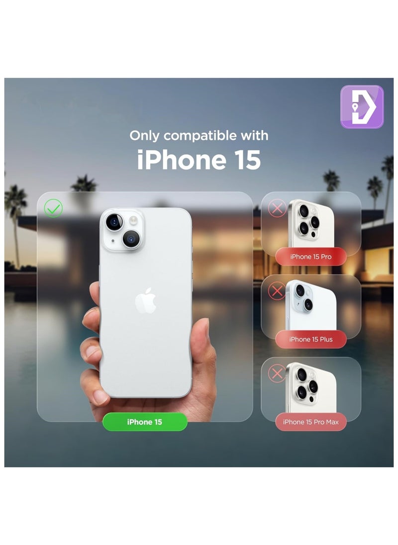 Delivus Iphone 15, Black Silicone Case - Silky Soft Touch with Grade Drop Protection - Anti-Scratch Microfiber Lining - Shockproof Protective Phone Case Slim Thin Cover  - Image 5