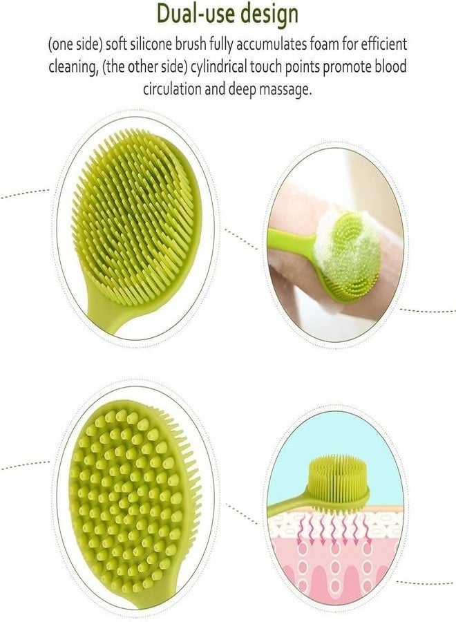 draval Handheld Shower Brush for Back, Body Scrubber, Bath Brush Body Brush for Shower Body Scrubber Skin Brush,multicolor - Image 3