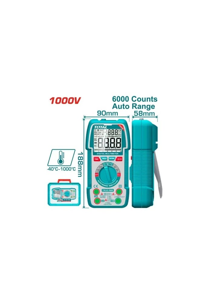 Total TMT5310004 1000V Auto Range Multimeter