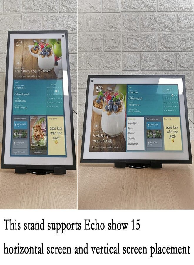ATOPHK Tilt and Swivel Stand for The Echo Show 15, Echo Show 15 Stand Swivel and tilt, Echo Show 15 Stand (Black) - Image 2