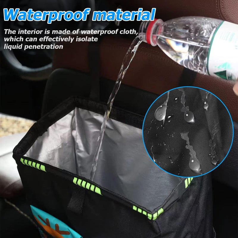 JNNJ Car Rubbish Bin - Multifunctional Waterproof Oxford Cloth Organiser - Image 3