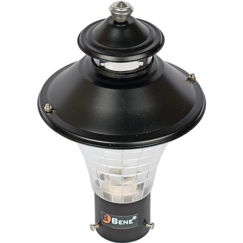 BENE Geruit Outdoor Lamp with Base Stand (Black, 18 Cms, Pack of 2 Pcs) - Image 4