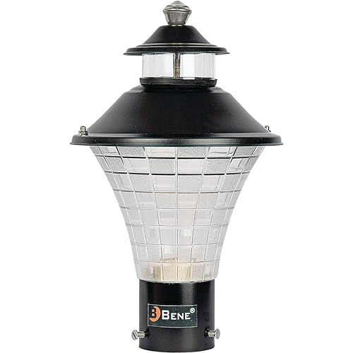 BENE Geruit Outdoor Lamp with Base Stand (Black, 18 Cms, Pack of 2 Pcs) - Image 3