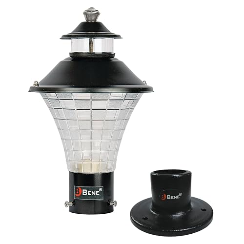 BENE Geruit Outdoor Lamp with Base Stand (Black, 18 Cms, Pack of 2 Pcs) - Image 2