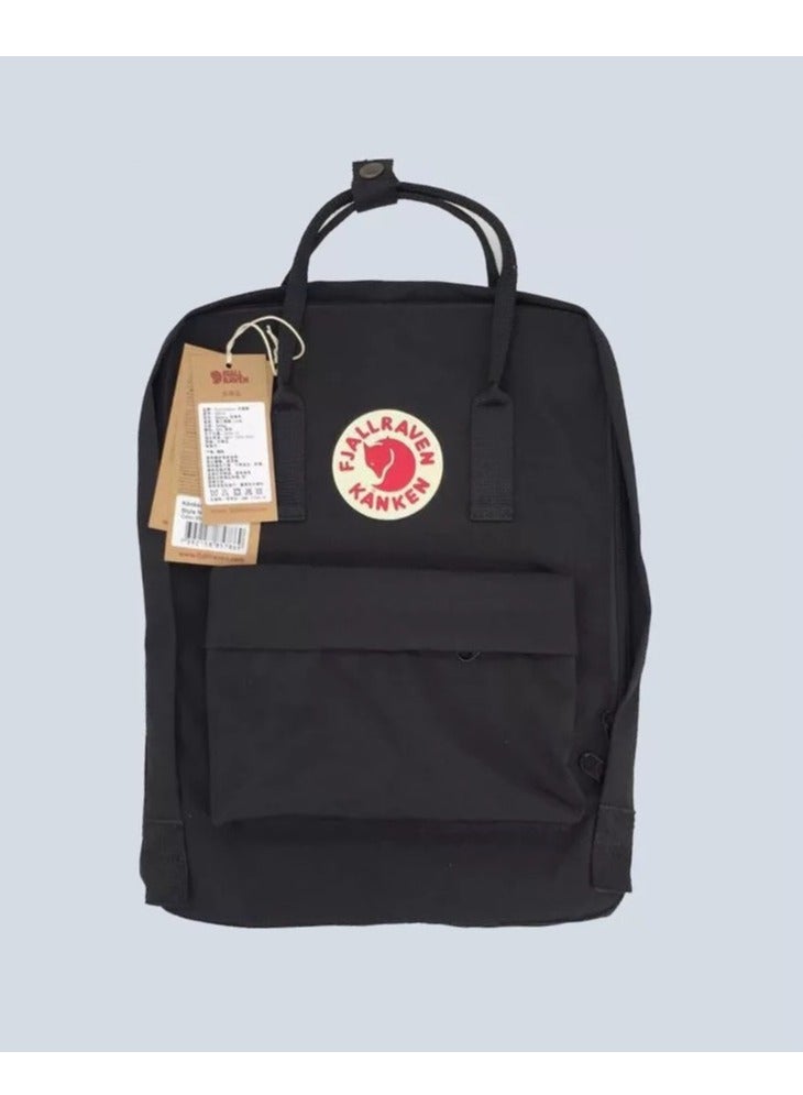 Fjallraven Classic Casual Backpack Back to School Bag 16 Inches Black  - Image 2