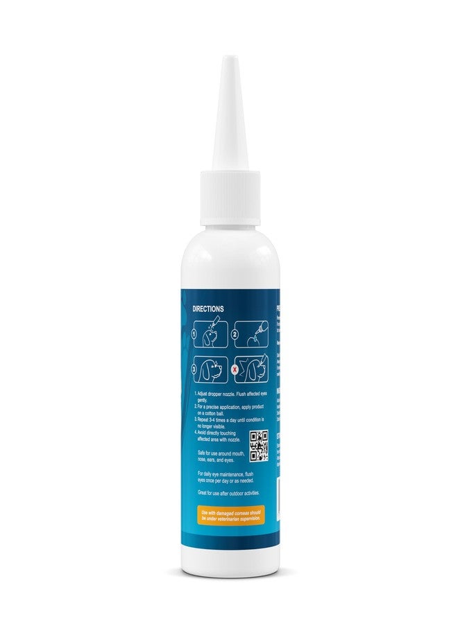 SMARTMED Large Pet Eye Wash 5.1 oz Gentle Eye Irritation Solution for Pets - Removes Dirt, Debris & Tear Stains - Safe for Daily Use - Image 3