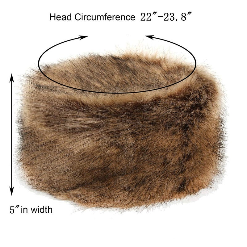 La Carrie Women's Faux Fur Hat For Winter With Stretch Cossack Russion Style, Nature - Image 3