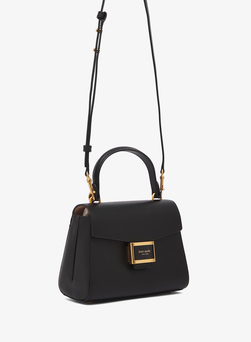 كيت سبيد حقيبة ساتشِل بغطاء بتفاصيل شعار - Image 3