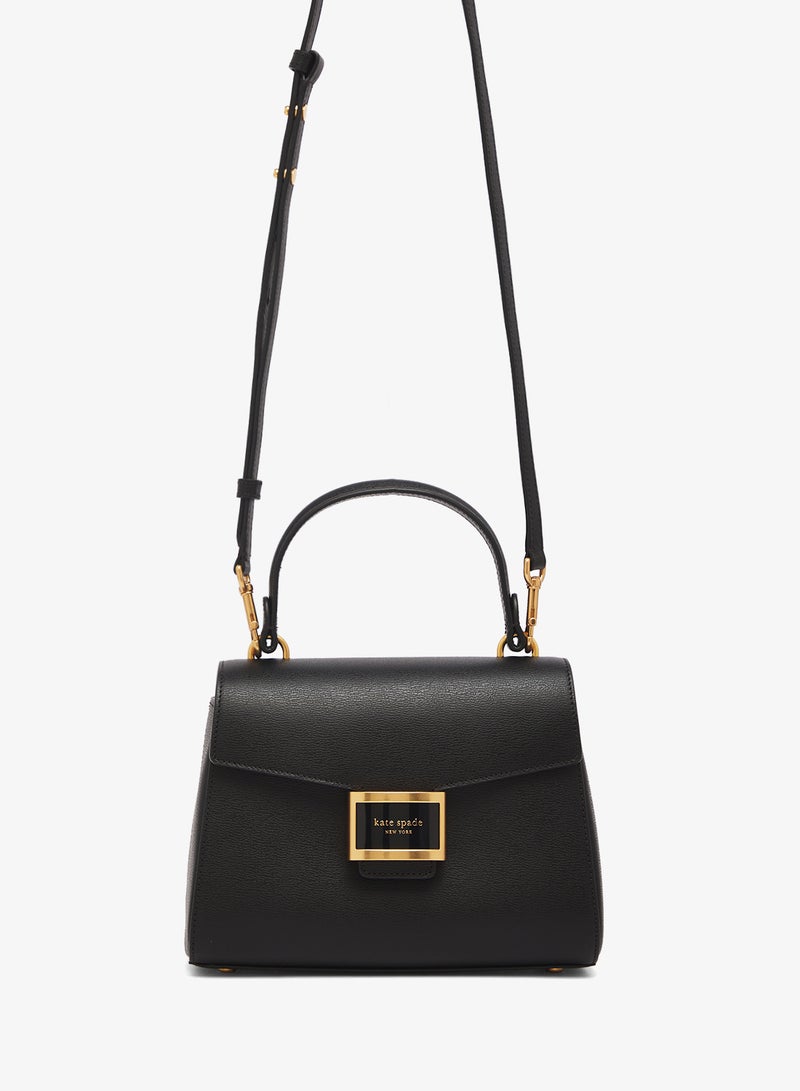 كيت سبيد حقيبة ساتشِل بغطاء بتفاصيل شعار - Image 1