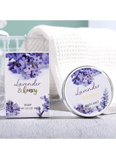 BODY & EARTH Body & Earth Gift Set for Women, Gift Baskets for Women, Women Bath Set Lavender Spa Baskets with Bubble Bath, Bath Salts, Body Lotion, Scented Candle, birthday gifts for Women, birthday gift Basket  - Image 4