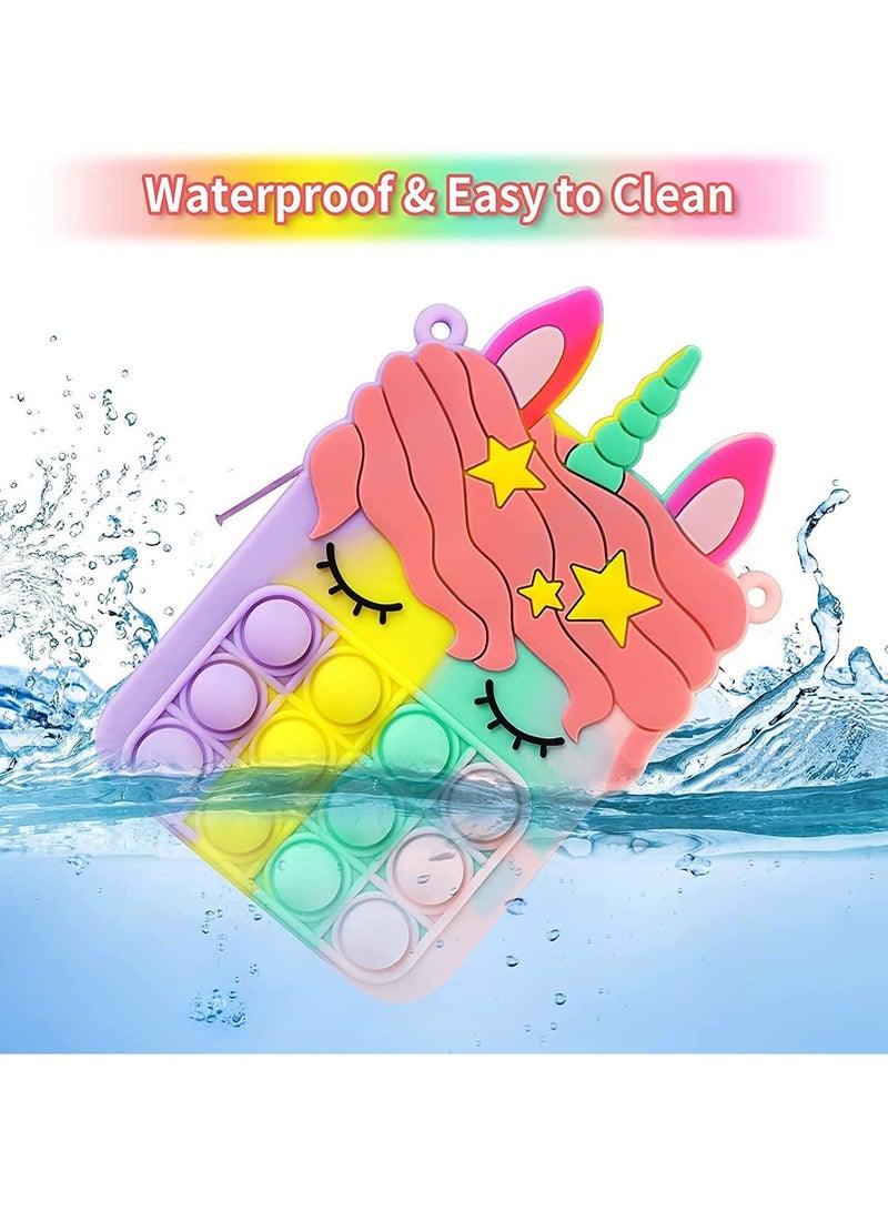 DUSALA Pop Shoulder Bag for Girls and Women, Big Pop Purse Bags, Lovely Sensory Silicone Cartoon Bag Toy for Students Kids - Image 5