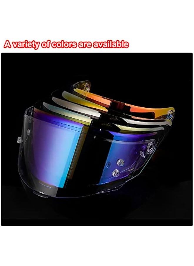 Arabest - Replace your full helmet visor with the KYT TT-Course Visor in Aurora Blue, complete with a complimentary anti-fog film for motorcycle racing helmets. - Image 1