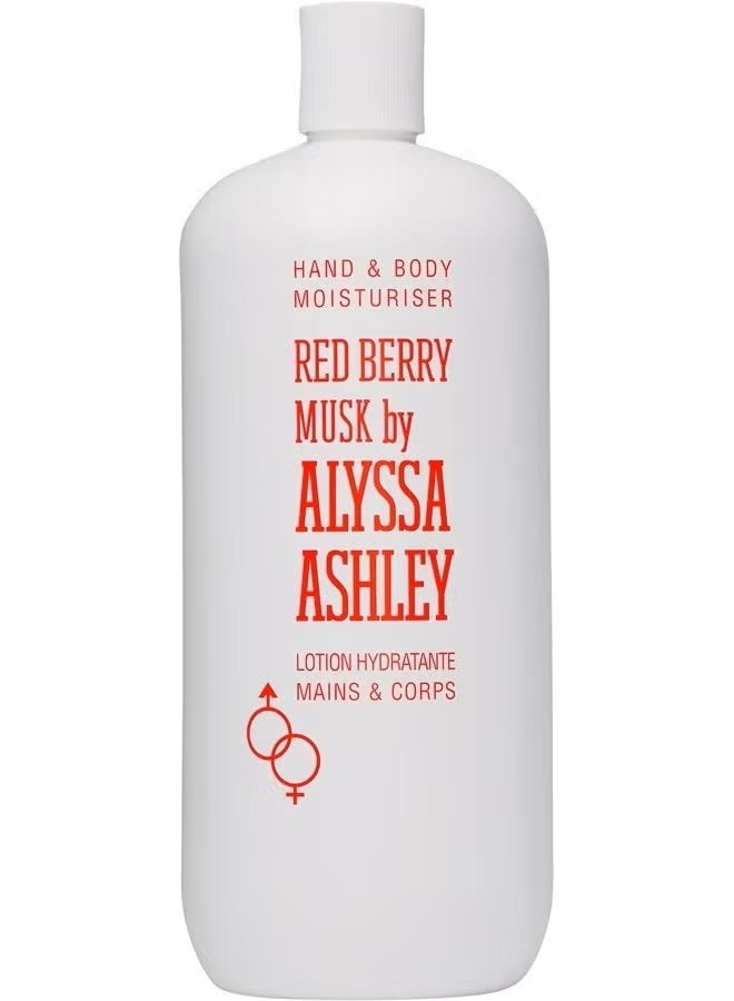 أليسا أشلي لوشن للجسم من أليسا آشلي مرطب للبشرة العادية، برائحة التوت الأحمر والمسك، 750 مل