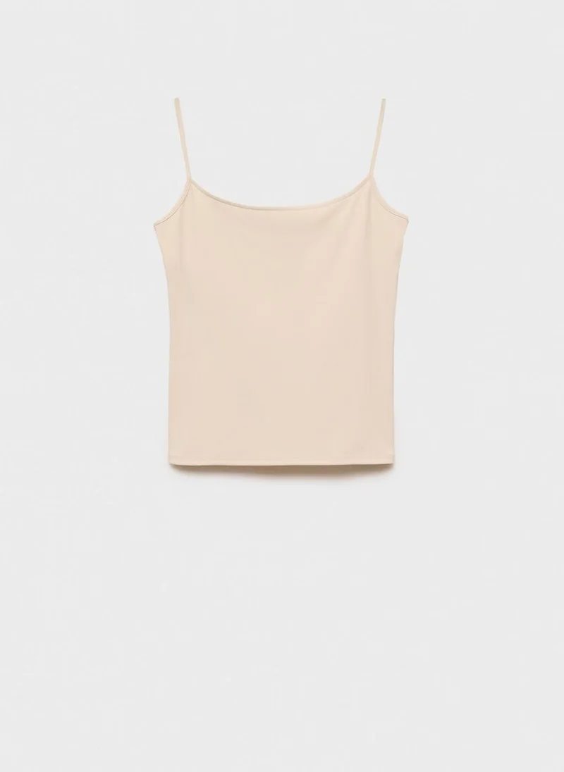 MANGO Fitted Thin Straps Top