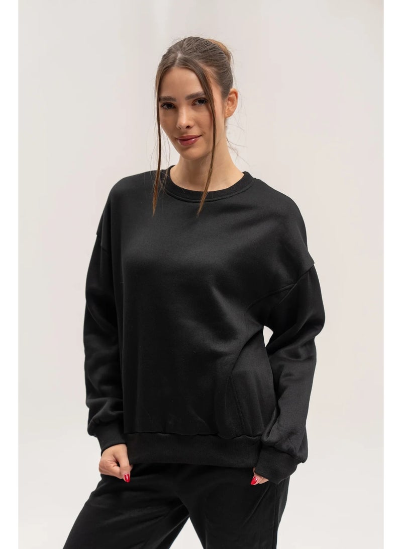 Nala Women’s Black Performance Sweatshirt - Image 4
