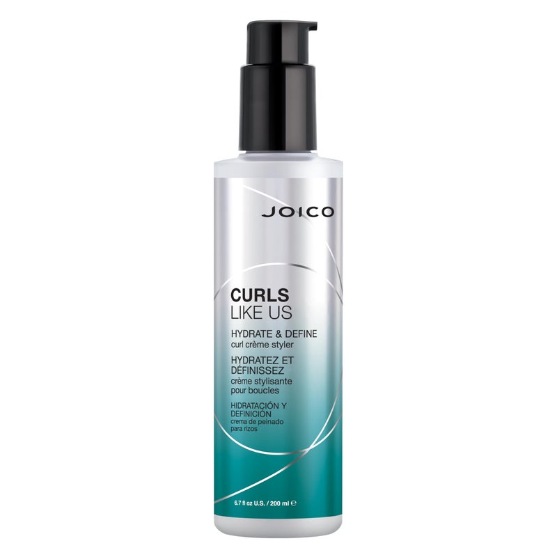 Joico Curls Like Us Hydrate  Define Curl Crme Styler  For Curly Hair  Reduce Frizz  Breakage  Define Textures  Thermal Protection  With Moringa Seed  Algae Oil  67 Fl Oz