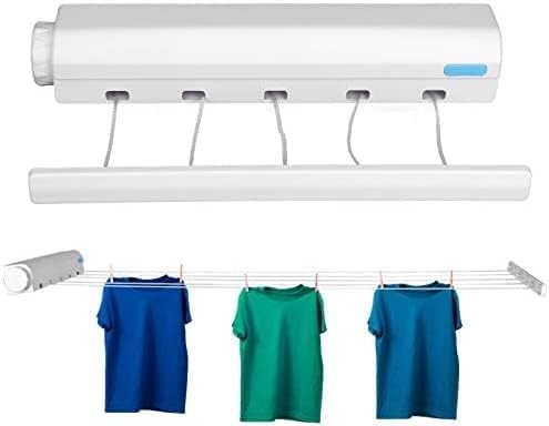 Dkriva 5 Line Automatic Extendable Washing Line Rope Wall Mounted Telescopic Laundry Dryer for Indoor OutdoorClothes Drying Rack for Hotels Terraces BalconiesPack of 1 - Image 4
