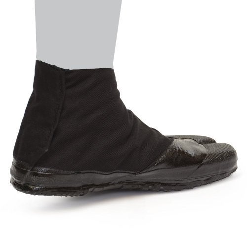 Marugo Jitsuyou All Black Japanese Tabi Shoes Black with 3 Clips - Image 2