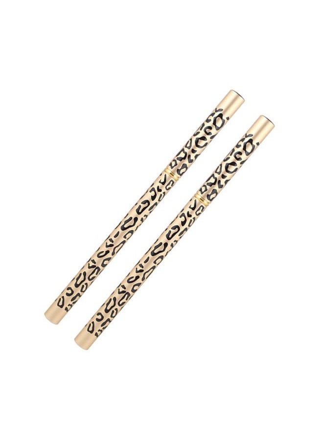 Beaupretty - 2pcs Eyebrow Pencil with Brush,Drawing Eye Brow Long Lasting Waterproof Eyebrow Pencil Double-end Professional Eyebrow Pens Eyebrow Pencil for Girls Ladys Women (Dark Coffee) - Image 1