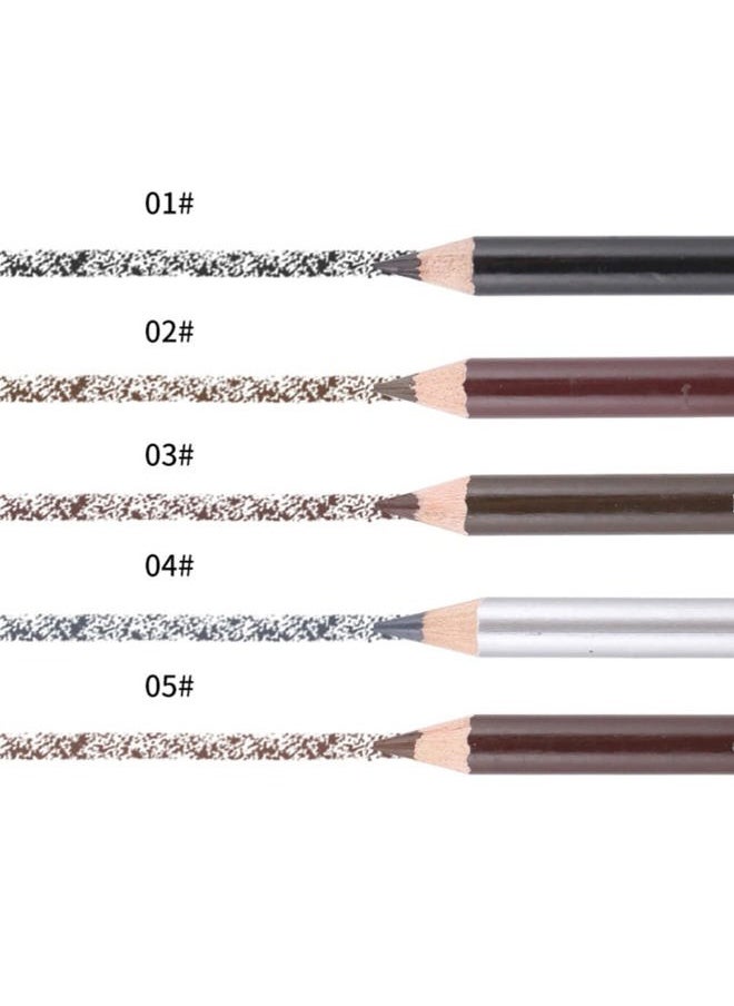 Beaupretty - 2pcs Eyebrow Pencil with Brush,Drawing Eye Brow Long Lasting Waterproof Eyebrow Pencil Double-end Professional Eyebrow Pens Eyebrow Pencil for Girls Ladys Women (Dark Coffee) - Image 1