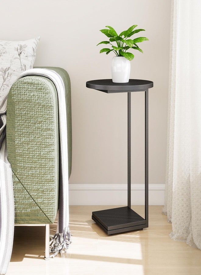 HDANI C End Table,Couch Table That Slide Under,Small Sofa Side Table in Living Room,Bedroom,Black - Image 4