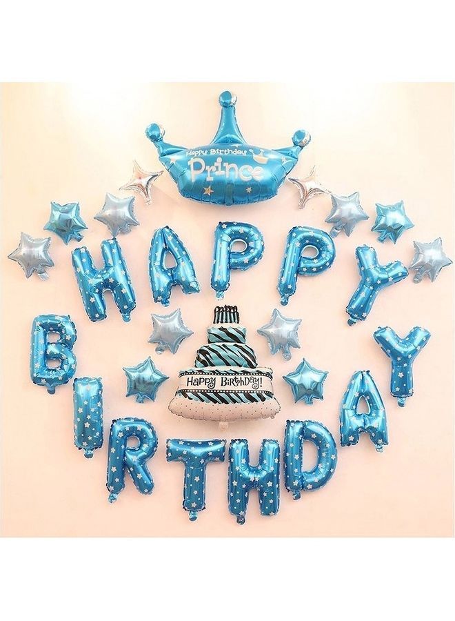 NIBEMINENT Party Time Happy Birthday Prince Crown Shaped Balloon 83 x 75cm - Image 2
