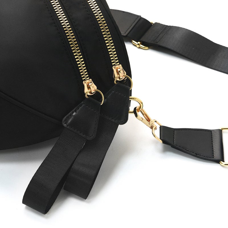 Women's Stylish Oxford Fabric Shell Shoulder Bag Crossbody Waist Pack, Lightweight Waterproof - Image 3