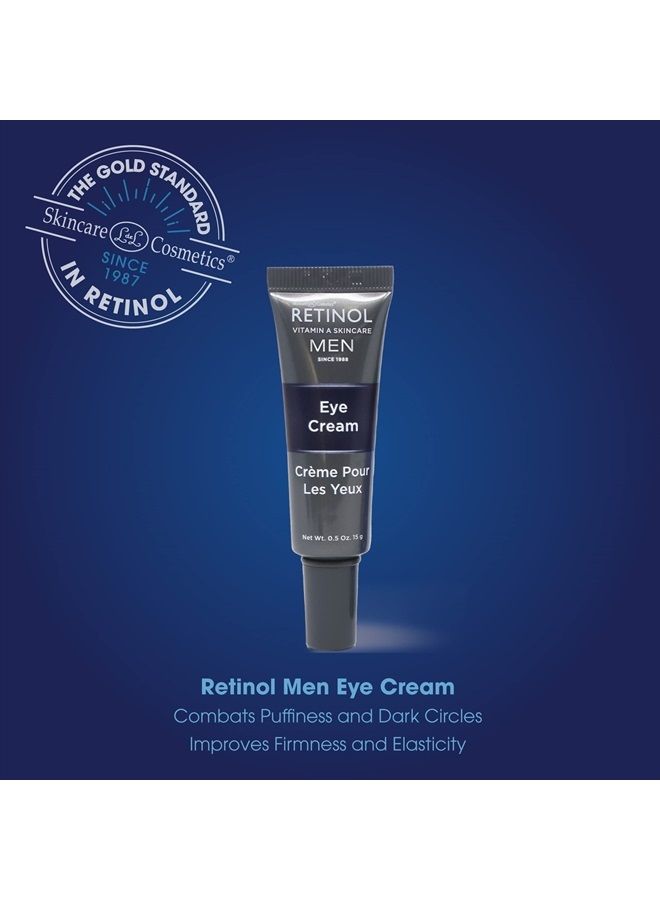 RETINOL Men's Eye Cream – The Original Retinol Eye Treatment For Men – Targets Under-Eye Area to Reduce Puffiness & Dark Circles, Boost Hydration & Drastically Minimize the Visible Signs Of Aging - Image 1