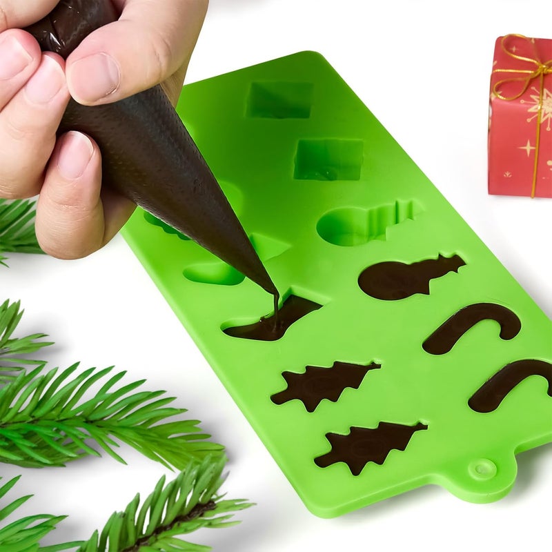 CLUEWR Christmas Silicone Candy Molds Set of 6 - Image 4