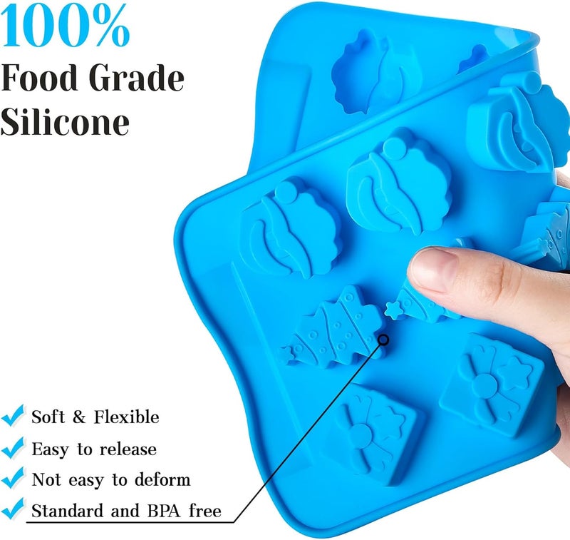 CLUEWR Christmas Silicone Candy Molds Set of 6 - Image 3