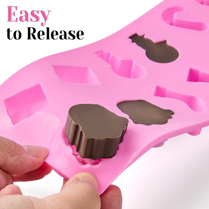 CLUEWR Christmas Silicone Candy Molds Set of 6 - Image 5
