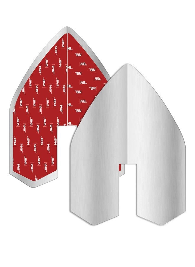 Catcan 2 PCS Boat Keel Guard, Stainless Steel Notched Boat Bow Protector with 4PCS Strong Adhesive for Protection Ships Yachts from Wear and Scratches - Image 1