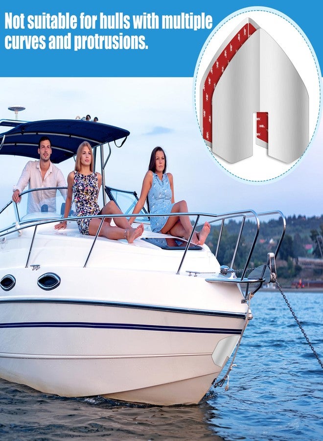 Catcan 2 PCS Boat Keel Guard, Stainless Steel Notched Boat Bow Protector with 4PCS Strong Adhesive for Protection Ships Yachts from Wear and Scratches - Image 4