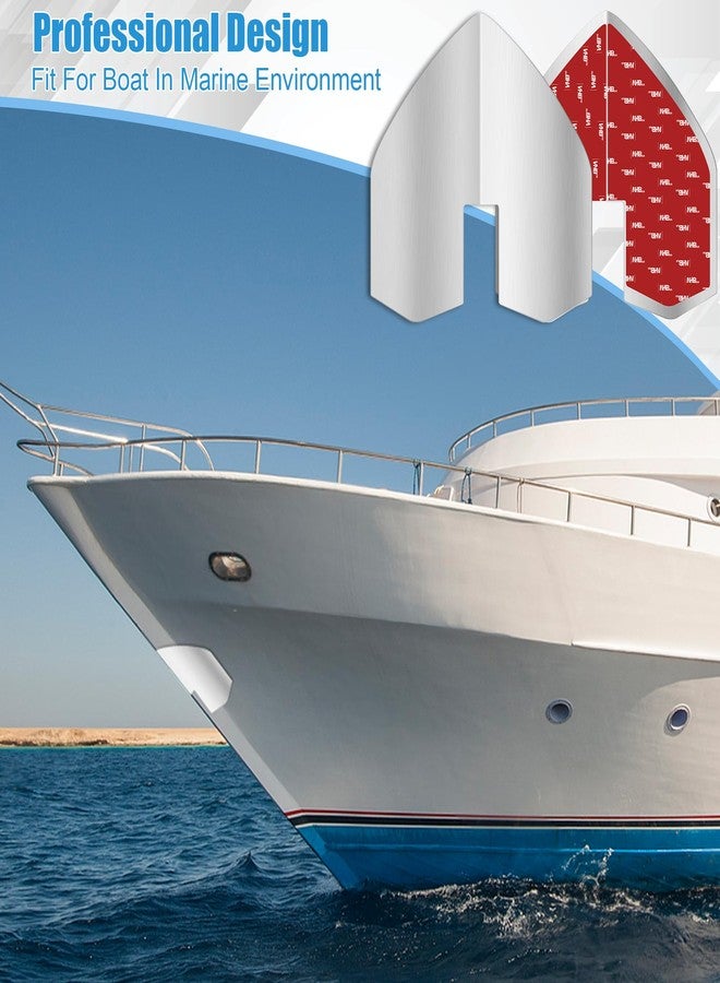 Catcan 2 PCS Boat Keel Guard, Stainless Steel Notched Boat Bow Protector with 4PCS Strong Adhesive for Protection Ships Yachts from Wear and Scratches - Image 5