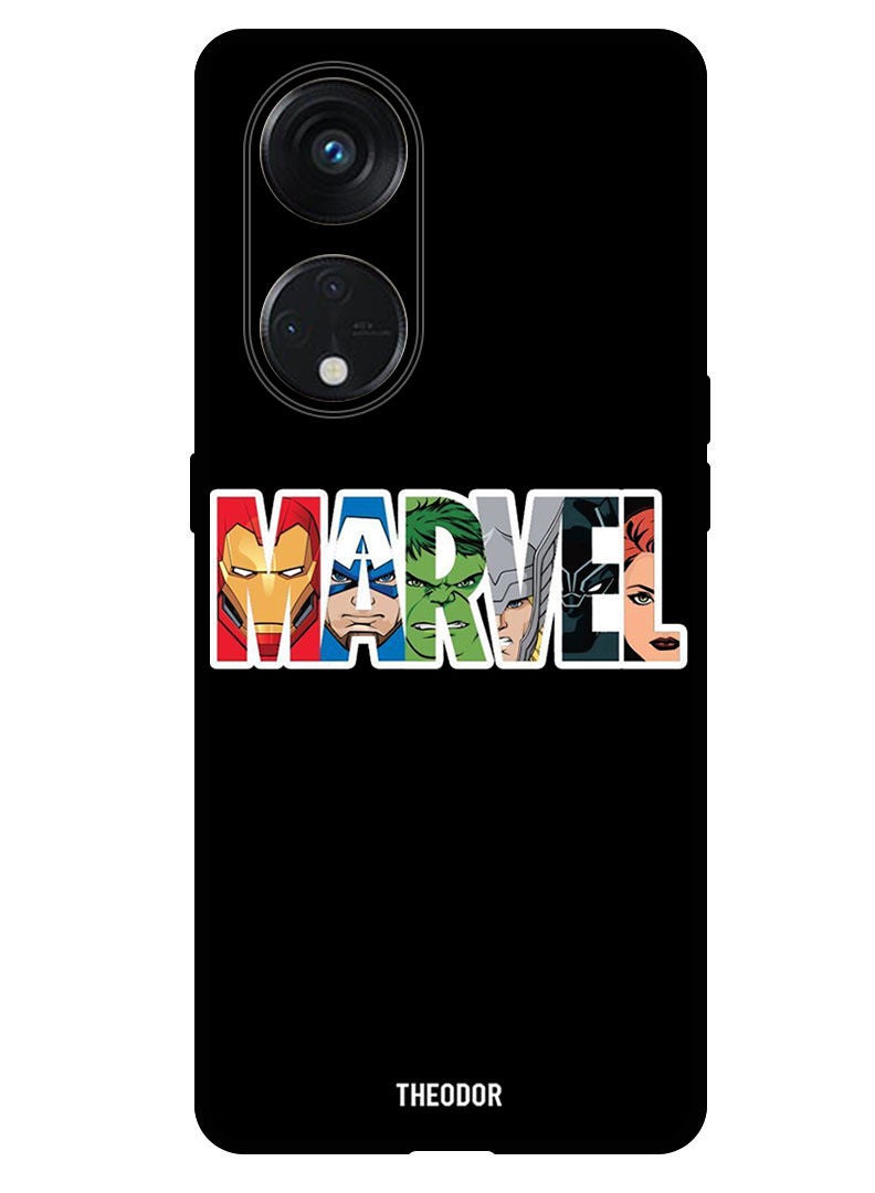 Theodor Protective Case Anti Scratch Shock Proof Bumper Cover For Oppo Reno 8T 5G Marvel Charecters - Image 1
