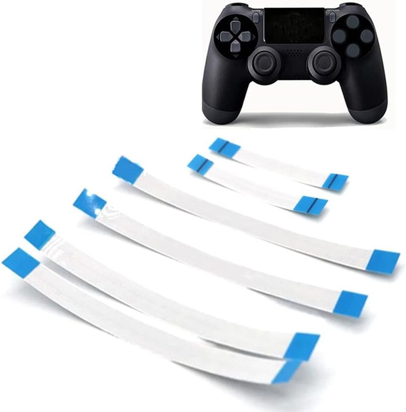Ambertown 6PCS for PS4 Controller 12 Pin 14 Pin Charging Board Flex Cable 10 Pin Touch Pad Flex Ribbon Cable - Image 1