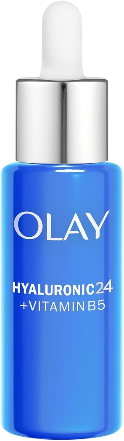 Olay Hyaluronic Acid Serum for Face Skincare with Niacinamide 99 Purity and Vitamin B5 Panthenol Hydrating Skin Care with 3 Actions Plumps Smooths Hydrates Non Greasy Non Sticky 40ml