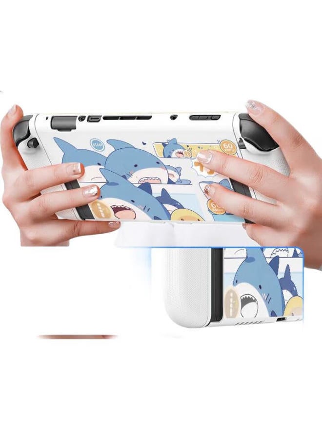 Jemdo Switch 2 Protective Case, Nintendo Switch 2 Silicone Handle Detachable Protective Cover, Skin-Friendly Shockproof Soft Shell, Charging Dock, Storage Bag, Complete Game Console Accessories Set - Image 1