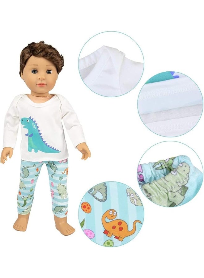 Ecore Fun 18 Inch Boy Girl Doll Clothes Pajamas Tracksuit for 18 Inch Boy Doll or Girl Doll - Birthday Reward Gift - Image 4