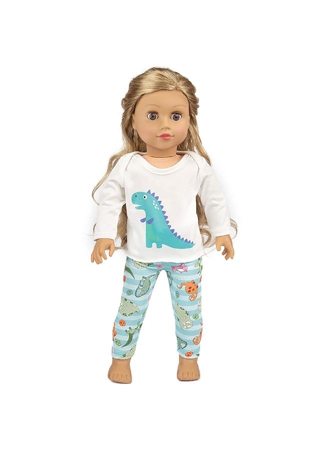 Ecore Fun 18 Inch Boy Girl Doll Clothes Pajamas Tracksuit for 18 Inch Boy Doll or Girl Doll - Birthday Reward Gift - Image 5
