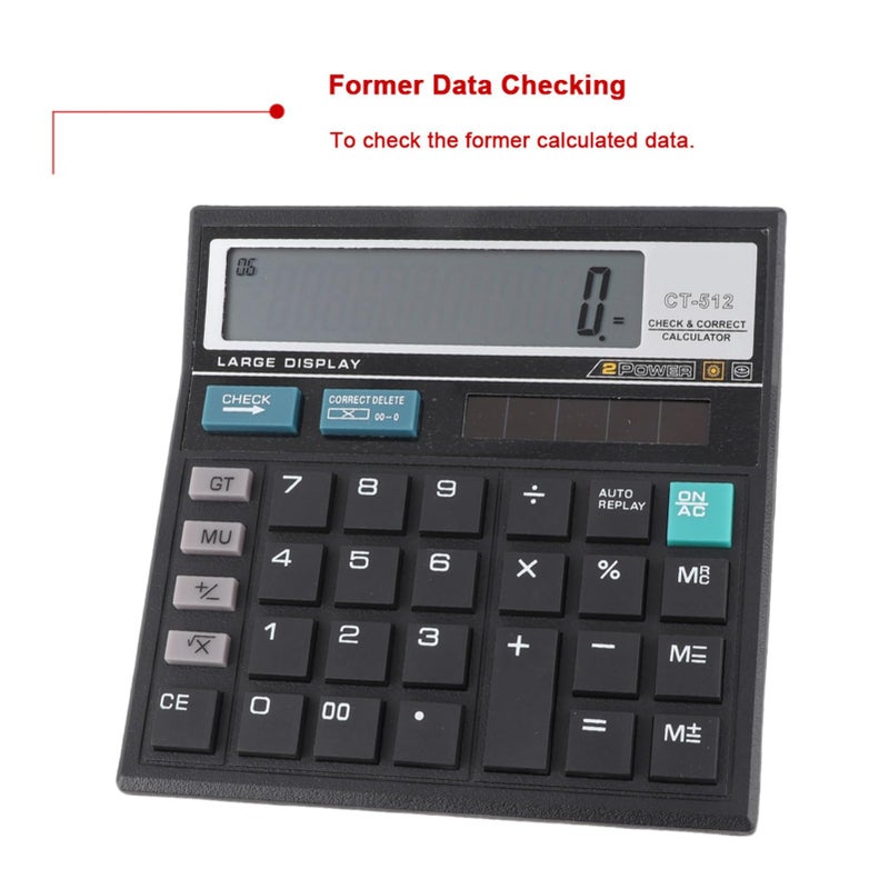 Large Screen Solar Scientific Calculator with Precise Data for Office and Finance - Image 4