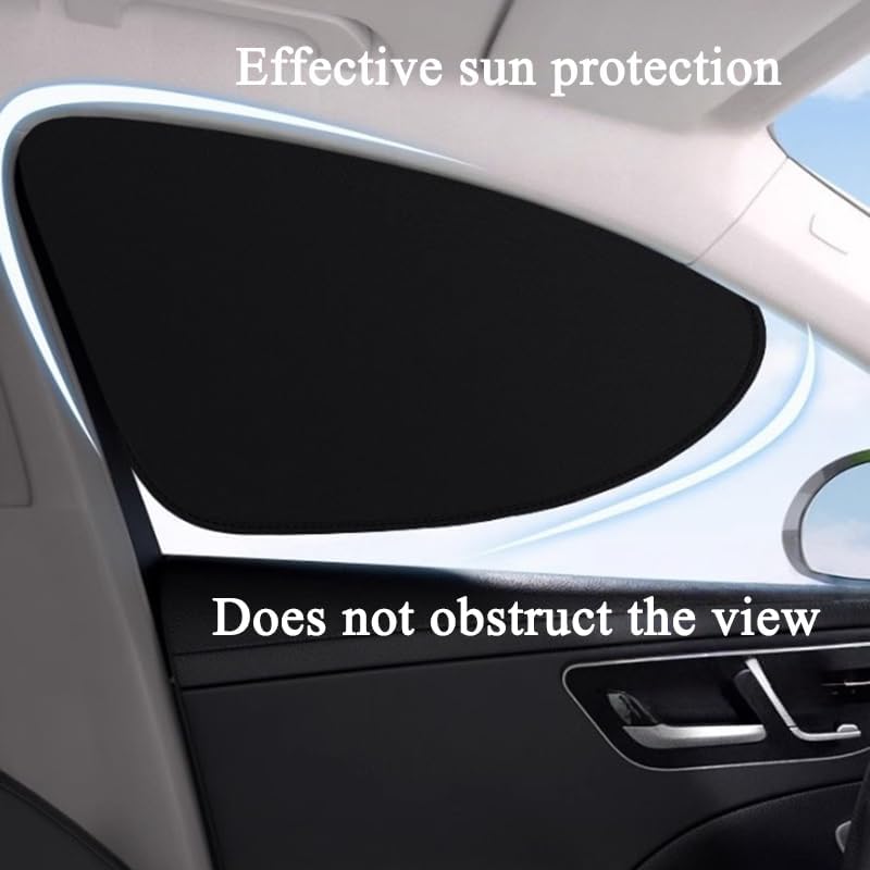 Car Window Shades Compatible with Mitsubishi Lancer Evolution, Car Side Window Sun Shade Foldable Sunshade Window Shade Cover UV Protection and Heat Insulation,Rear Window - Image 3
