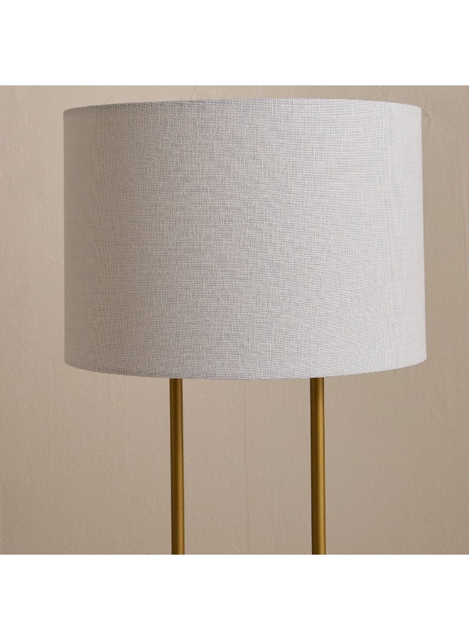 Home Box Glen Aleso Metal Table Lamp with Marble Base and Fabric Shade - 32x50 cm - Image 3