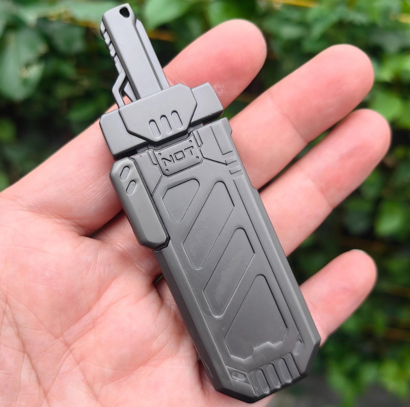 T-Conceal TConceal EDC Fidget Sliders Fidget Toys Stress Relief for Adults Metal Toy Mechanical Push Stress Relief Toy Sword Style Fidget Toy for Grey - Image 3