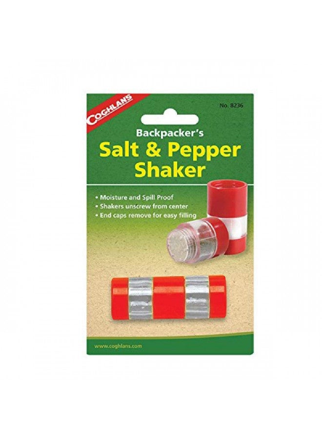 Coghlan's Backpacker's Salt and Pepper Shaker,Red/ Silver - Image 1